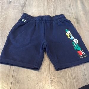Lacoste Blue micro fleece shorts
